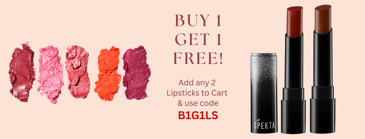 spekta cosmetics lipsticks buy one get one free offer