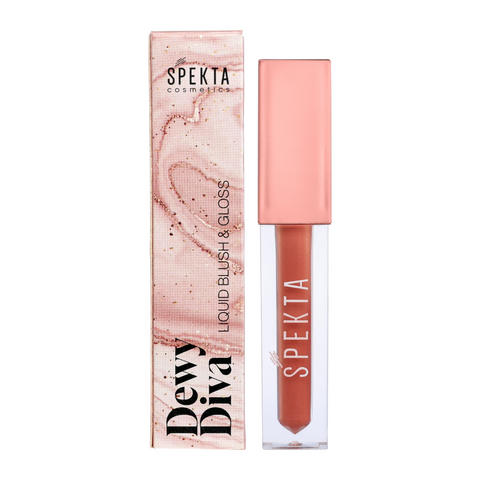Spekta Cosmetics Liquid Blush cheek and lip tint peach colour natural shade for glass skin look