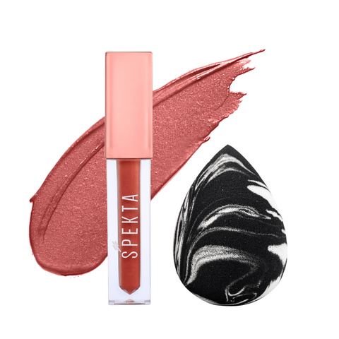 Spekta Blush and Blend Combo- Liquid Blush & Makeup Sponge (Teardrop)