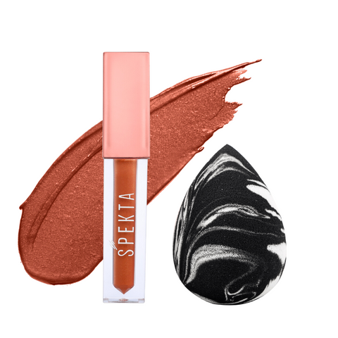 Spekta Blush and Blend Combo- Liquid Blush & Makeup Sponge (Teardrop)