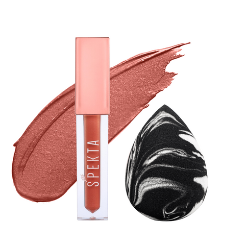 Spekta Blush and Blend Combo- Liquid Blush & Makeup Sponge (Teardrop)