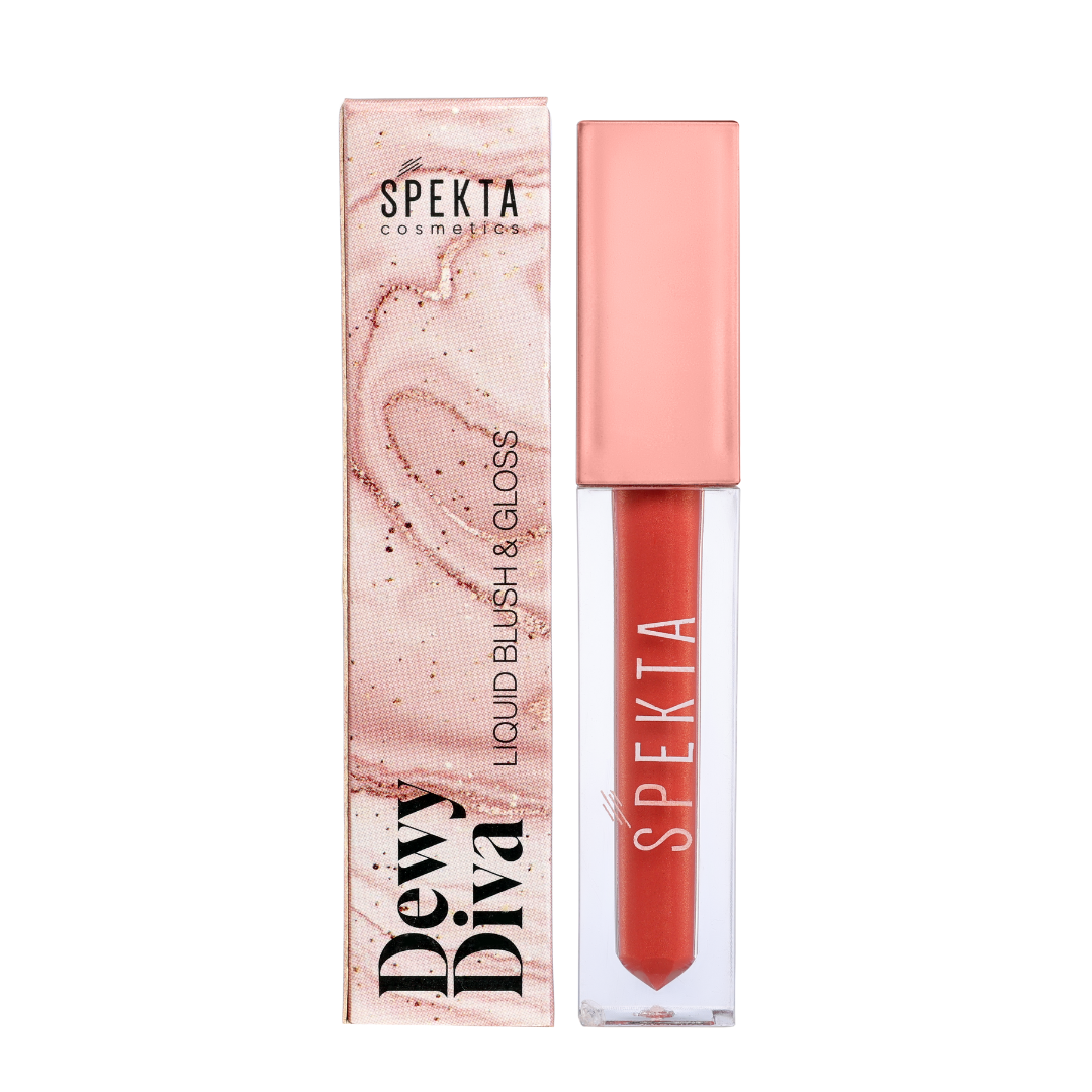 spekta cosmetics liquid blush glass skin look for cheeks cheek and lip tint red colour shades regal with box makeup skin