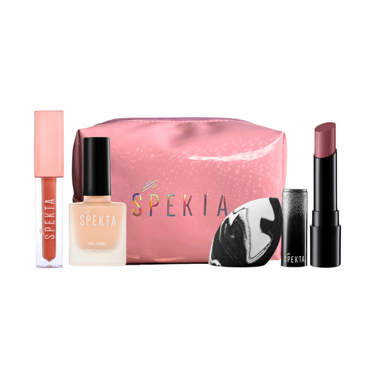 Spekta Essentials Nude Makeup Kit for Women- All in one Bag (5 pcs)