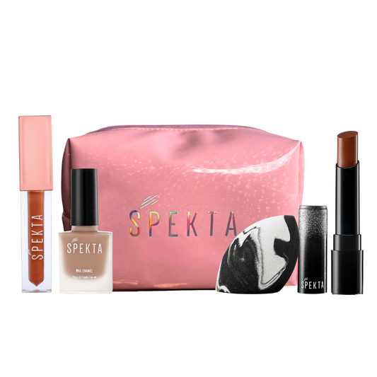 Spekta Essentials Brown Makeup Kit for Women- All in one Bag (5 pcs)
