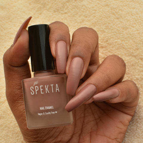 Spekta Matte Nail Polish- 17 Butterfly (8ml, Muted Pink)