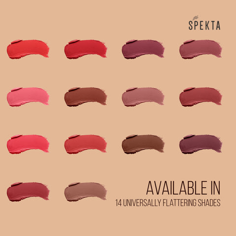 Spekta Nude Matte Lipstick Set of Three- 101 Street Smart, 105 Alpha, 108 A-Lister (11.1g)