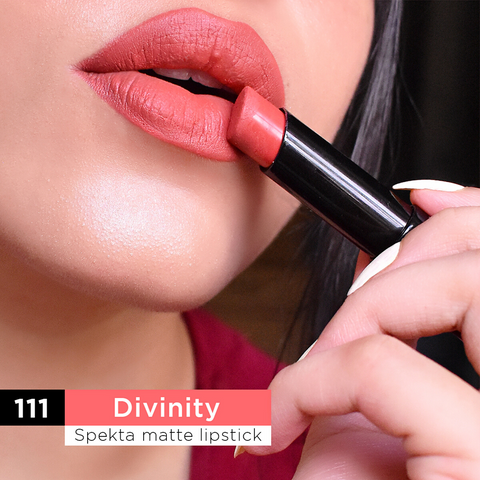 Spekta True Matte Lipstick- 111 Divinity (3.7g, Coral)