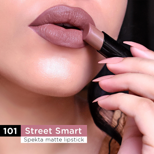 Spekta True Matte Lipstick- 101 Street Smart (3.7g, Nude Chocolate Brown)