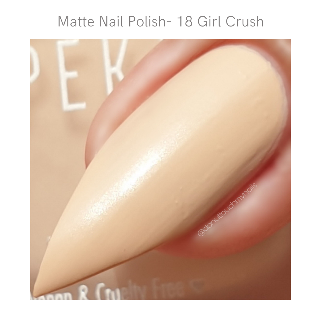 Spekta Matte Nail Polish- 18 Girl Crush (8ml, Nude Beige)